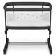 Patut co-sleeper, Lionelo, Aurora, 3 in 1, Cu leganare si setare unghiulara, Include saltea cu densitate T25 si geanta transport, Reglabil in 5 pozitii pe inaltime, Pana la 9 kg, 0 luni+, Conform cu EN 1130:2019+AC:2020, EN 16890:2, Gri inchis