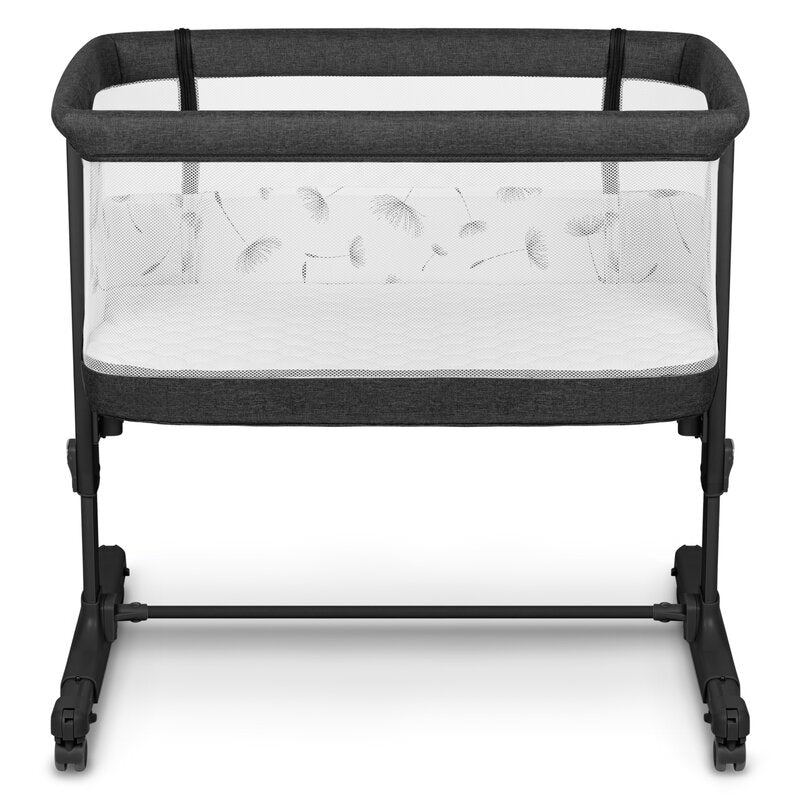Patut co-sleeper, Lionelo, Aurora, 3 in 1, Cu leganare si setare unghiulara, Include saltea cu densitate T25 si geanta transport, Reglabil in 5 pozitii pe inaltime, Pana la 9 kg, 0 luni+, Conform cu EN 1130:2019+AC:2020, EN 16890:2, Gri inchis - gogobaby.ro