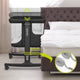 Patut co-sleeper, Lionelo, Aurora, 3 in 1, Cu leganare si setare unghiulara, Include saltea cu densitate T25 si geanta transport, Reglabil in 5 pozitii pe inaltime, Pana la 9 kg, 0 luni+, Conform cu EN 1130:2019+AC:2020, EN 16890:2, Gri inchis