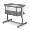 Patut co-sleeper, Lionelo, Aurora, 3 in 1, Cu leganare si setare unghiulara, Include saltea cu densitate T25 si geanta transport, Reglabil in 5 pozitii pe inaltime, Pana la 9 kg, 0 luni+, 85x60x66 cm, Conform cu EN 1130:2019+AC:2020, EN 16890:2, Gri - gogobaby.ro