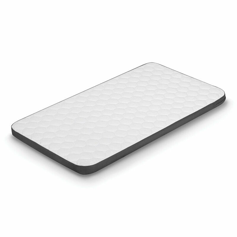 Patut co-sleeper, Lionelo, Aurora, 3 in 1, Cu leganare si setare unghiulara, Include saltea cu densitate T25 si geanta transport, Reglabil in 5 pozitii pe inaltime, Pana la 9 kg, 0 luni+, 85x60x66 cm, Conform cu EN 1130:2019+AC:2020, EN 16890:2, Gri
