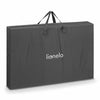 Patut co-sleeper, Lionelo, Aurora, 3 in 1, Cu leganare si setare unghiulara, Include saltea cu densitate T25 si geanta transport, Reglabil in 5 pozitii pe inaltime, Pana la 9 kg, 0 luni+, 85x60x66 cm, Conform cu EN 1130:2019+AC:2020, EN 16890:2, Gri - gogobaby.ro