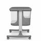 Patut co-sleeper, Lionelo, Aurora, 3 in 1, Cu leganare si setare unghiulara, Include saltea cu densitate T25 si geanta transport, Reglabil in 5 pozitii pe inaltime, Pana la 9 kg, 0 luni+, 85x60x66 cm, Conform cu EN 1130:2019+AC:2020, EN 16890:2, Gri