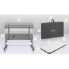 Patut co-sleeper, Lionelo, Aurora, 3 in 1, Cu leganare si setare unghiulara, Include saltea cu densitate T25 si geanta transport, Reglabil in 5 pozitii pe inaltime, Pana la 9 kg, 0 luni+, 85x60x66 cm, Conform cu EN 1130:2019+AC:2020, EN 16890:2, Gri - gogobaby.ro
