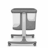 Patut co-sleeper, Lionelo, Aurora, 3 in 1, Cu leganare si setare unghiulara, Include saltea cu densitate T25 si geanta transport, Reglabil in 5 pozitii pe inaltime, Pana la 9 kg, 0 luni+, 85x60x66 cm, Conform cu EN 1130:2019+AC:2020, EN 16890:2, Gri