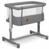 Patut co-sleeper, Lionelo, Aurora, 3 in 1, Cu leganare si setare unghiulara, Include saltea cu densitate T25 si geanta transport, Reglabil in 5 pozitii pe inaltime, Pana la 9 kg, 0 luni+, 85x60x66 cm, Conform cu EN 1130:2019+AC:2020, EN 16890:2, Gri - gogobaby.ro