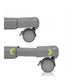 Patut co-sleeper, Lionelo, Aurora, 3 in 1, Cu leganare si setare unghiulara, Include saltea cu densitate T25 si geanta transport, Reglabil in 5 pozitii pe inaltime, Pana la 9 kg, 0 luni+, 85x60x66 cm, Conform cu EN 1130:2019+AC:2020, EN 16890:2, Gri