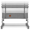 Patut co-sleeper, Lionelo, Aurora, 3 in 1, Cu leganare si setare unghiulara, Include saltea cu densitate T25 si geanta transport, Reglabil in 5 pozitii pe inaltime, Pana la 9 kg, 0 luni+, 85x60x66 cm, Conform cu EN 1130:2019+AC:2020, EN 16890:2, Gri - gogobaby.ro