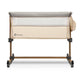Patut co-sleeper, Lionelo, Leonie, Cu sistem de leganare, Cu setare unghiulara, Reglabil in 5 pozitii pe inaltime, Conform cu standardele europeane de securitate EN1130 si EN16890, Beige Sand