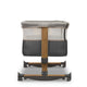 Patut co-sleeper, Lionelo, Leonie, Cu sistem de leganare, Cu setare unghiulara, Reglabil in 5 pozitii pe inaltime, Conform cu standardele europeane de securitate EN1130 si EN16890, Grey Stone