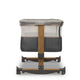 Patut co-sleeper, Lionelo, Leonie, Cu sistem de leganare, Cu setare unghiulara, Reglabil in 5 pozitii pe inaltime, Conform cu standardele europeane de securitate EN1130 si EN16890, Grey Stone