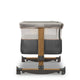 Patut co-sleeper, Lionelo, Leonie, Cu sistem de leganare, Cu setare unghiulara, Reglabil in 5 pozitii pe inaltime, Conform cu standardele europeane de securitate EN1130 si EN16890, Grey Stone