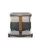 Patut co-sleeper, Lionelo, Leonie, Cu sistem de leganare, Cu setare unghiulara, Reglabil in 5 pozitii pe inaltime, Conform cu standardele europeane de securitate EN1130 si EN16890, Grey Stone