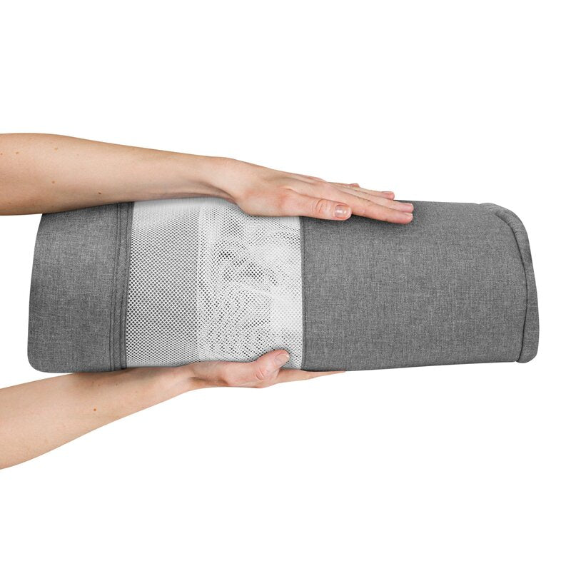 Patut co-sleeper, Lionelo, Leonie, Plus, Pliabil, Cu sistem de leganare, Cu setare unghiulara, Reglabil in 6 pozitii pe inaltime, Conform cu standardele europeane de securitate EN1130 si EN16890, Gri - gogobaby.ro