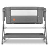 Patut co-sleeper, Lionelo, Leonie, Plus, Pliabil, Cu sistem de leganare, Cu setare unghiulara, Reglabil in 6 pozitii pe inaltime, Conform cu standardele europeane de securitate EN1130 si EN16890, Gri