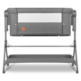 Patut co-sleeper, Lionelo, Leonie, Plus, Pliabil, Cu sistem de leganare, Cu setare unghiulara, Reglabil in 6 pozitii pe inaltime, Conform cu standardele europeane de securitate EN1130 si EN16890, Gri