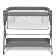 Patut co-sleeper, Lionelo, Leonie, Plus, Pliabil, Cu sistem de leganare, Cu setare unghiulara, Reglabil in 6 pozitii pe inaltime, Conform cu standardele europeane de securitate EN1130 si EN16890, Gri