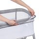 Patut co-sleeper, Lionelo, Luna, 2 in 1, Cu laterala culisanta, Cu setare unghiulara, Cu roti, Reglabil in 6 pozitii pe inaltime, Gri deschis