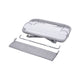 Patut co-sleeper, Lionelo, Luna, 2 in 1, Cu laterala culisanta, Cu setare unghiulara, Cu roti, Reglabil in 6 pozitii pe inaltime, Gri deschis