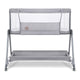 Patut co-sleeper, Lionelo, Luna, 2 in 1, Cu laterala culisanta, Cu setare unghiulara, Cu roti, Reglabil in 6 pozitii pe inaltime, Gri deschis