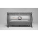 Patut pliant, Lionelo, Stefi Plus, Cu doua nivele, Cu intrare laterala cu fermoar, 2 roti, 120x60 cm, Conform cu standardul european de securitate EN 716, Gri