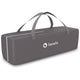 Patut pliant, Lionelo, Sven Plus, 120x60 cm, Cu doua nivele, Cu arcada jucarii, masuta de infasat, vibratii, melodii  conform cu standardele europeane de securitate EN716 si EN12221, Grey Scandi