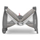 Patut pliant, Lionelo, Sven Plus, 120x60 cm, Cu doua nivele, Cu arcada jucarii, masuta de infasat, vibratii, melodii  conform cu standardele europeane de securitate EN716 si EN12221, Grey Scandi