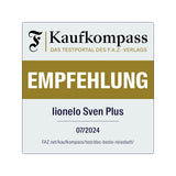Patut pliant, Lionelo, Sven Plus, 120x60 cm, Cu doua nivele, Cu arcada jucarii, masuta de infasat, vibratii, melodii  conform cu standardele europeane de securitate EN716 si EN12221, Grey Scandi