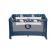 Patut pliant, Lionelo, Stefi, Cu un nivel, Cu intrare laterala cu fermoar, 2 roti, 120x60 cm, Conform cu standardul european de securitate EN 716, Blue Navy