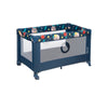 Patut pliant, Lionelo, Stefi, Cu un nivel, Cu intrare laterala cu fermoar, 2 roti, 120x60 cm, Conform cu standardul european de securitate EN 716, Blue Navy