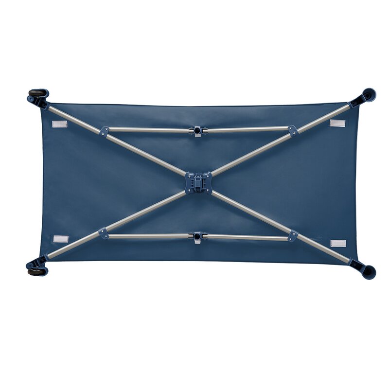 Patut pliant, Lionelo, Stefi, Cu un nivel, Cu intrare laterala cu fermoar, 2 roti, 120x60 cm, Conform cu standardul european de securitate EN 716, Blue Navy - gogobaby.ro