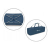 Patut pliant, Lionelo, Stefi, Cu un nivel, Cu intrare laterala cu fermoar, 2 roti, 120x60 cm, Conform cu standardul european de securitate EN 716, Blue Navy