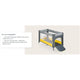 Patut pliant, Lionelo, Stefi, Cu un nivel, Cu intrare laterala cu fermoar, 2 roti, 120x60 cm, Conform cu standardul european de securitate EN 716, Yellow Lemon