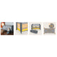 Patut pliant, Lionelo, Stefi, Cu un nivel, Cu intrare laterala cu fermoar, 2 roti, 120x60 cm, Conform cu standardul european de securitate EN 716, Yellow Lemon