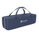 Patut pliant, Lionelo, Sven Plus, 120x60 cm, Cu doua nivele, Cu arcada jucarii, masuta de infasat, vibratii, melodii, conform cu standardele europeane de securitate EN716 si EN12221, Blue Navy
