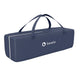 Patut pliant, Lionelo, Sven Plus, 120x60 cm, Cu doua nivele, Cu arcada jucarii, masuta de infasat, vibratii, melodii, conform cu standardele europeane de securitate EN716 si EN12221, Blue Navy