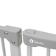 Poarta de siguranta, Lionelo, Truus Slim Led, Cu suruburi, Cu lumina Led cu senzor, 105 cm, Conform cu standardul european de securitate EN1930, Gri