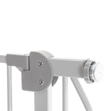 Poarta de siguranta, Lionelo, Truus Slim Led, Prin presiune, Cu lumina Led cu senzor, 105 cm, Conform cu standardul european de securitate EN1930, Gri