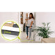Poarta de siguranta, Lionelo, Truus Slim, Prin presiune, 105 cm, Conform cu standardul europeane de securitate EN1930, Gri/Natur