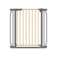 Poarta de siguranta, Lionelo, Truus Slim, Prin presiune, 105 cm, Conform cu standardul europeane de securitate EN1930, Gri/Natur