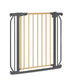 Poarta de siguranta, Lionelo, Truus Slim, Prin presiune, 105 cm, Conform cu standardul europeane de securitate EN1930, Gri/Natur