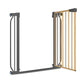 Poarta de siguranta, Lionelo, Truus Slim, Prin presiune, 105 cm, Conform cu standardul europeane de securitate EN1930, Gri/Natur