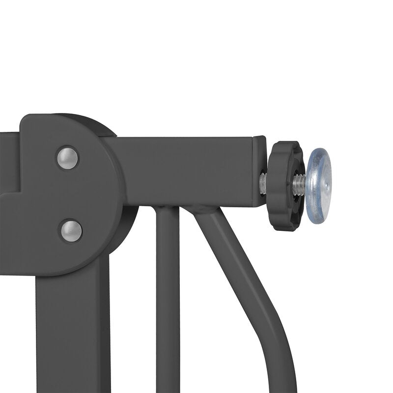 Poarta de siguranta, Lionelo, Truus Slim, Prin presiune, 105 cm, Conform cu standardul europeane de securitate EN1930, Gri/Natur - gogobaby.ro