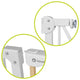 Poarta de siguranta, Lionelo, Truus Slim, Prin presiune, 105 cm, Conform cu standardul europeane de securitate EN1930, Gri/Natur