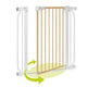 Poarta de siguranta, Lionelo, Truus Slim, Prin presiune, 105 cm, Conform cu standardul europeane de securitate EN1930, Gri/Natur