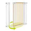 Poarta de siguranta, Lionelo, Truus Slim, Prin presiune, 105 cm, Conform cu standardul europeane de securitate EN1930, Gri/Natur