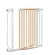 Poarta de siguranta, Lionelo, Truus Slim, Prin presiune, 105 cm, Conform cu standardul europeane de securitate EN1930, Gri/Natur
