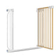 Poarta de siguranta, Lionelo, Truus Slim, Prin presiune, 105 cm, Conform cu standardul europeane de securitate EN1930, Gri/Natur