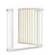 Poarta de siguranta, Lionelo, Truus Slim, Prin presiune, 105 cm, Conform cu standardul europeane de securitate EN1930, Gri/Natur