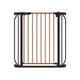 Poarta de siguranta, Lionelo, Truus Slim, Prin presiune, 105 cm, Conform cu standardul europeane de securitate EN1930, Negru/Natur